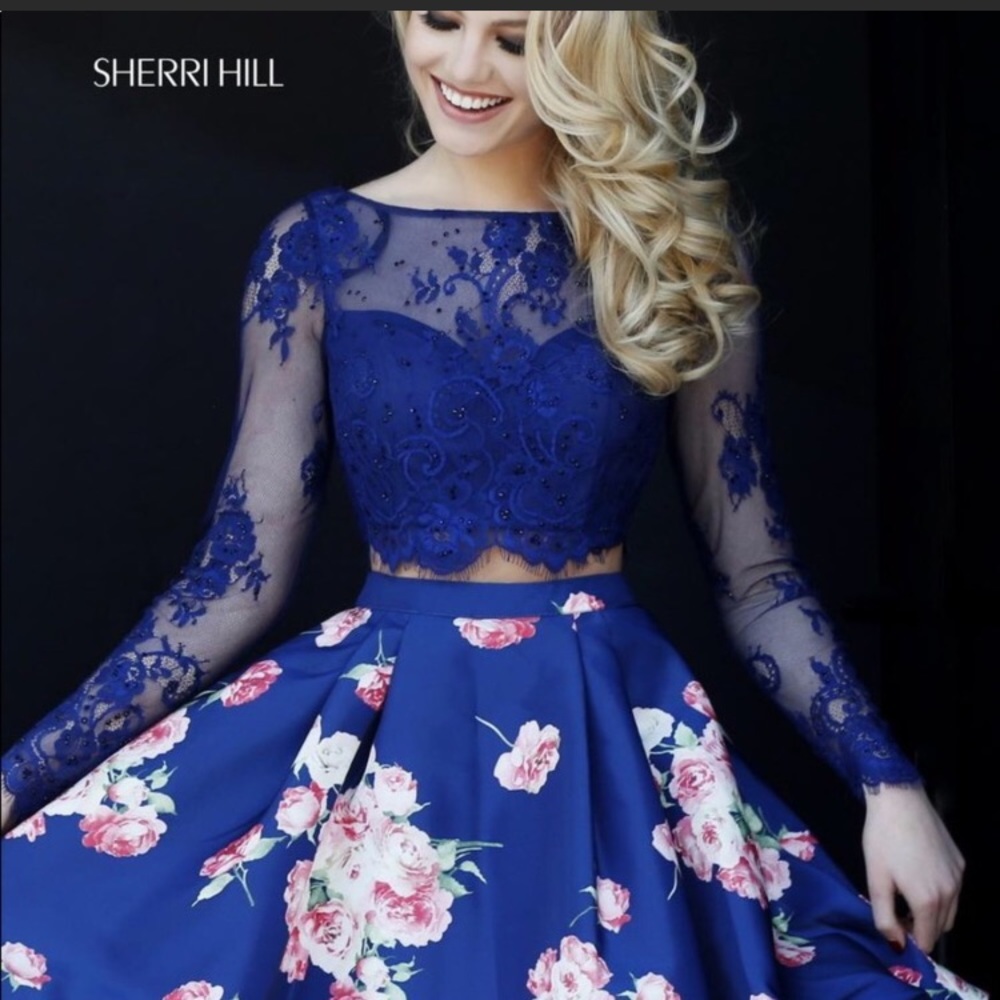 Sherri Hill Two Piece Floral